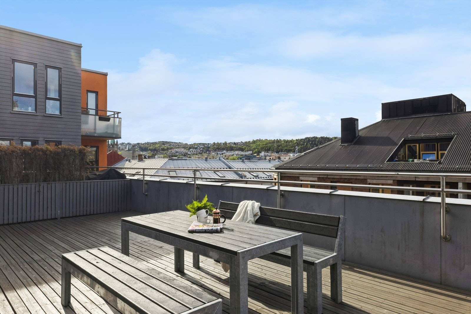 Felles takterrasse med heis opp Galleribilde