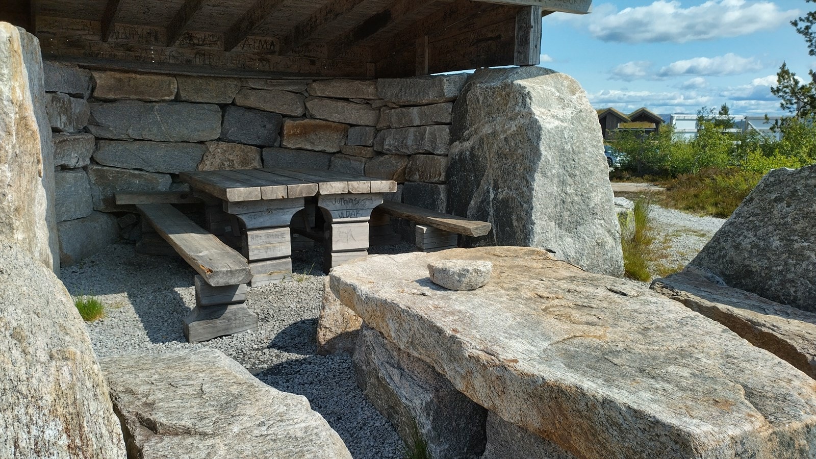 - Privat bilde - "grillhytte" på toppen - Galleribilde