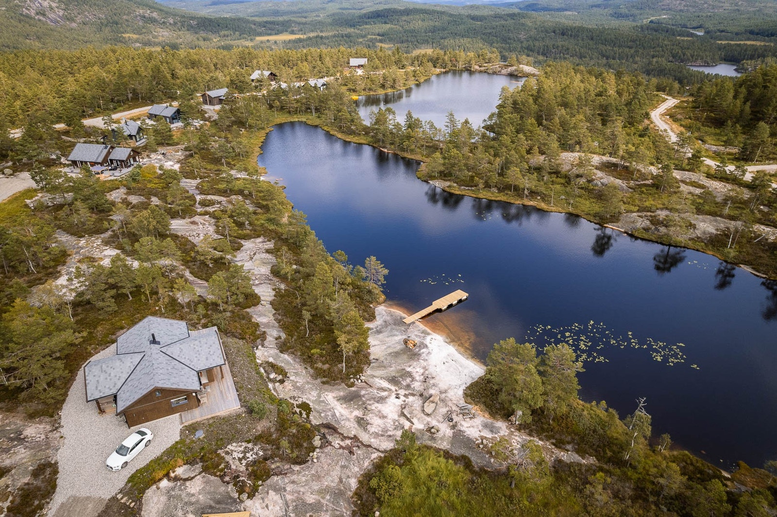 Feltet sett fra luften Galleribilde