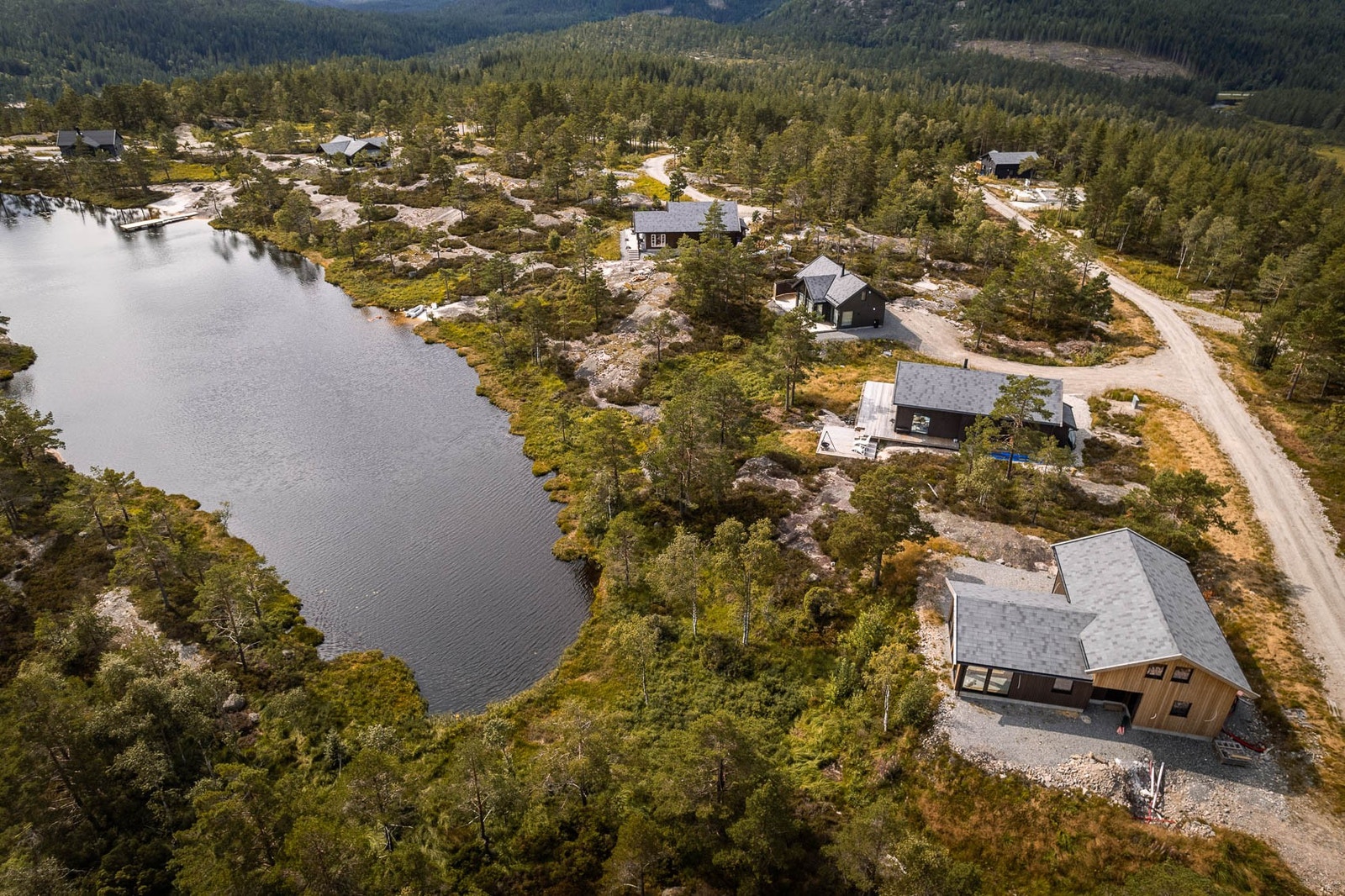 Feltet sett fra luften Galleribilde