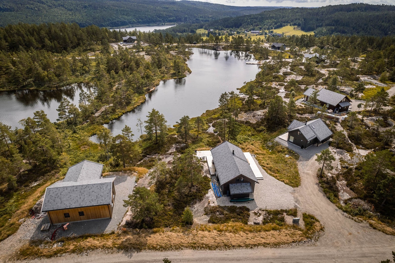 Feltet sett fra luften Galleribilde