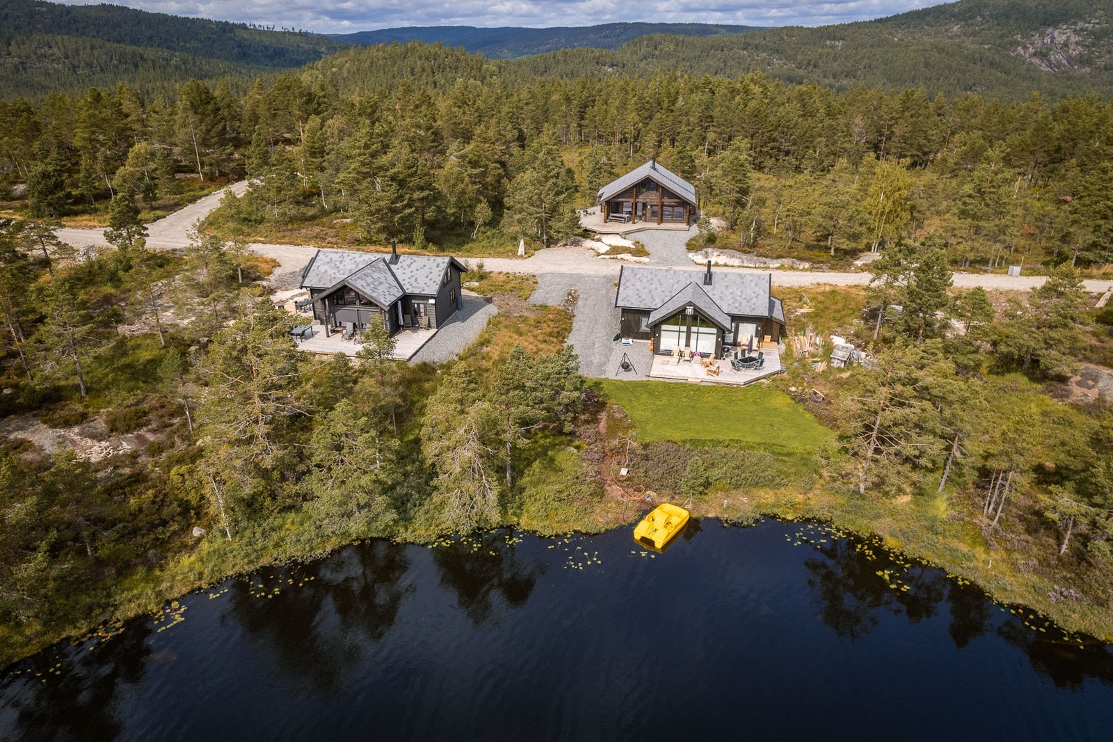Feltet sett fra luften Galleribilde