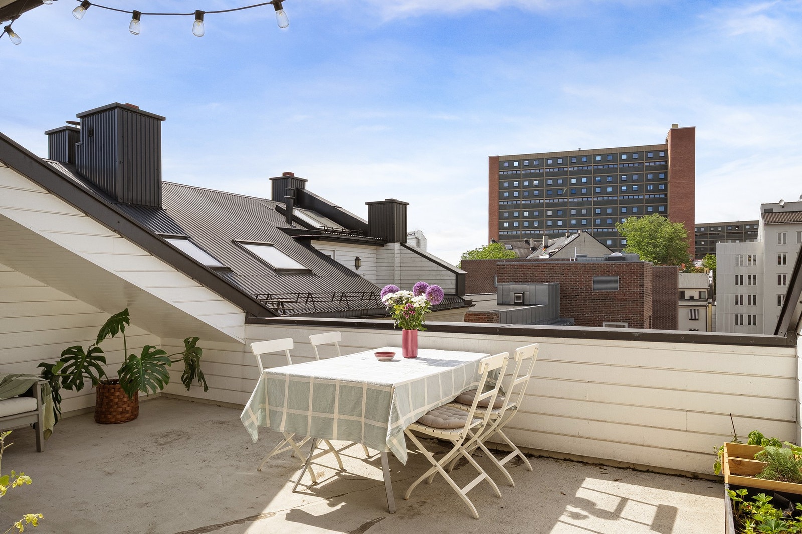Felles takterrasse. Galleribilde