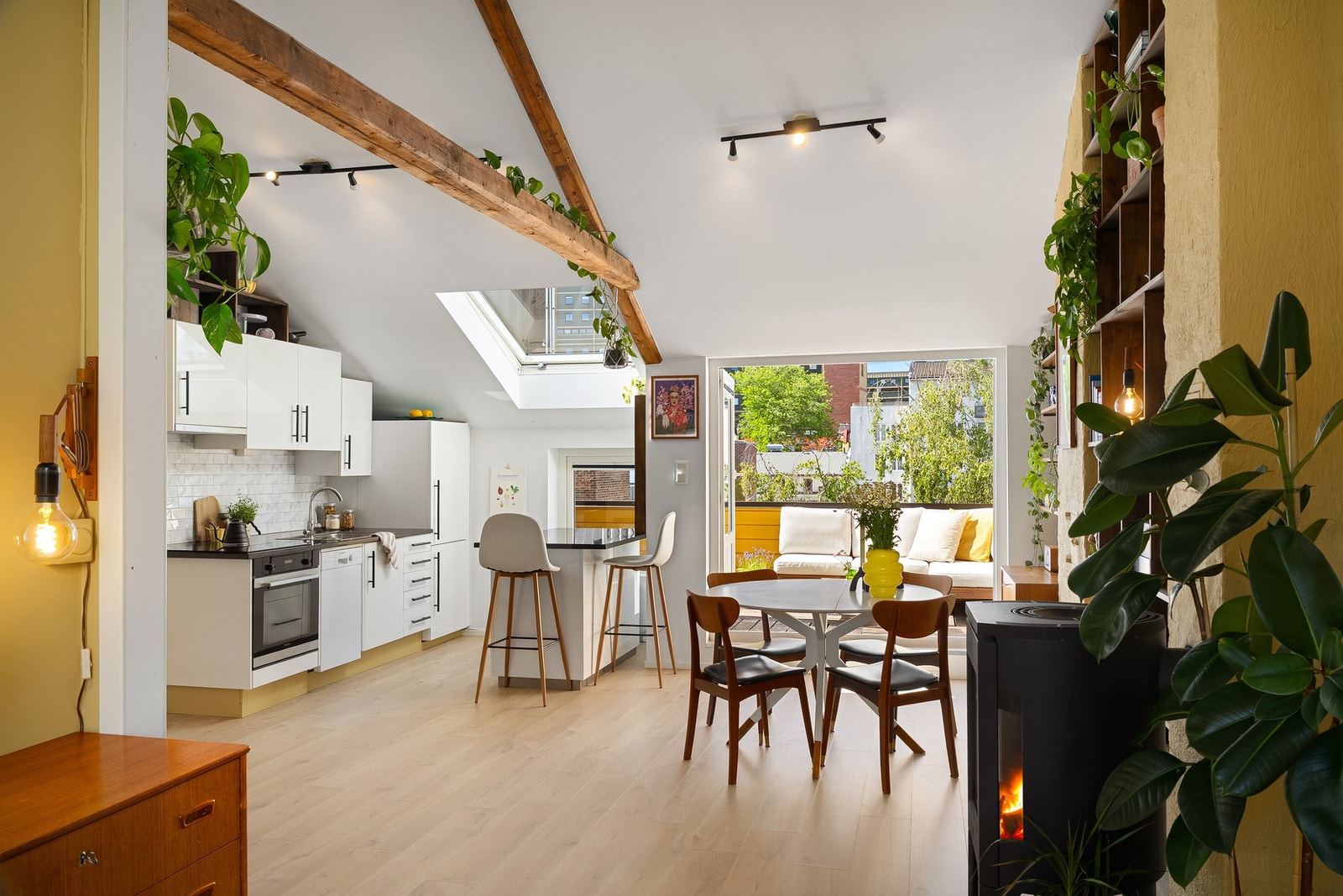 Leiligheten har en gjennomgående planløsning. Galleribilde