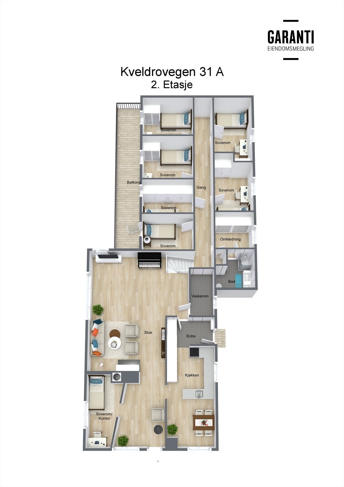 Kveldrovegen 31 A - 3D - 2. Etasje Galleribilde