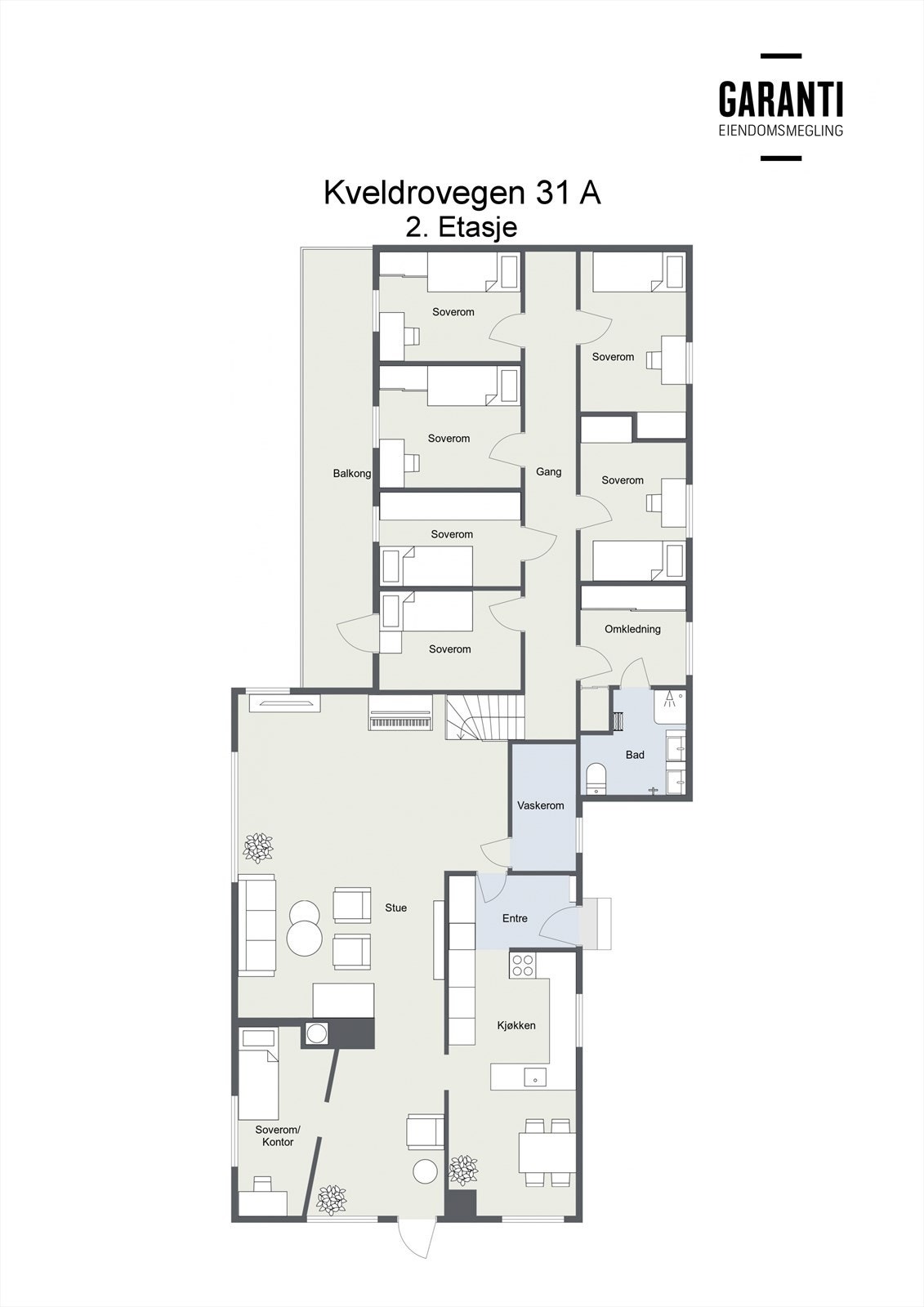 Kveldrovegen 31 A - 2D - 2. Etasje Galleribilde