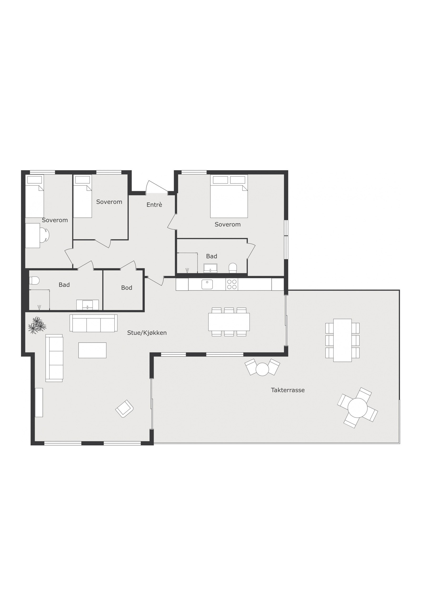 Plantegning Galleribilde