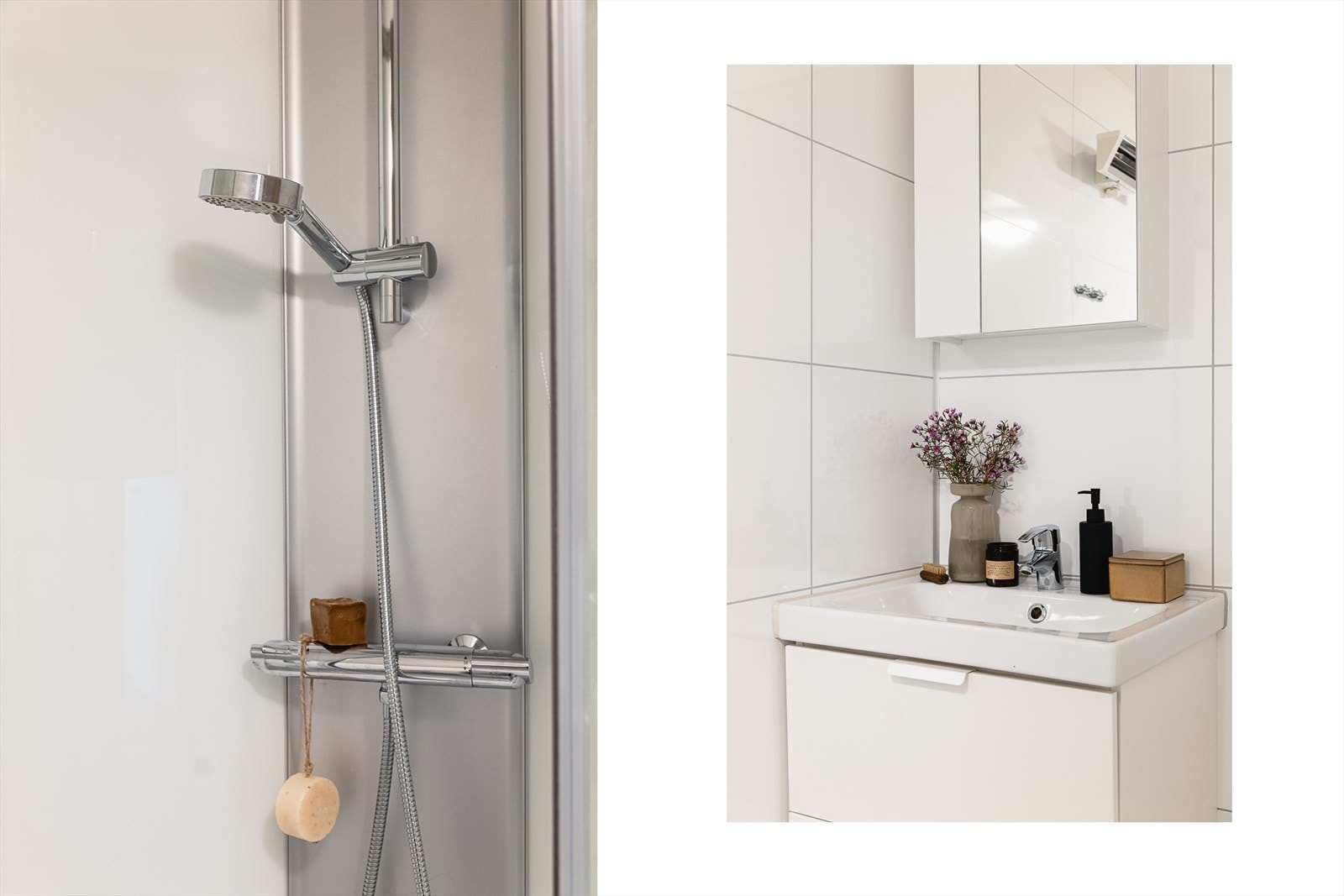 - Merk funksjonelt speilskap som gir smart oppbevaringsplass - Galleribilde