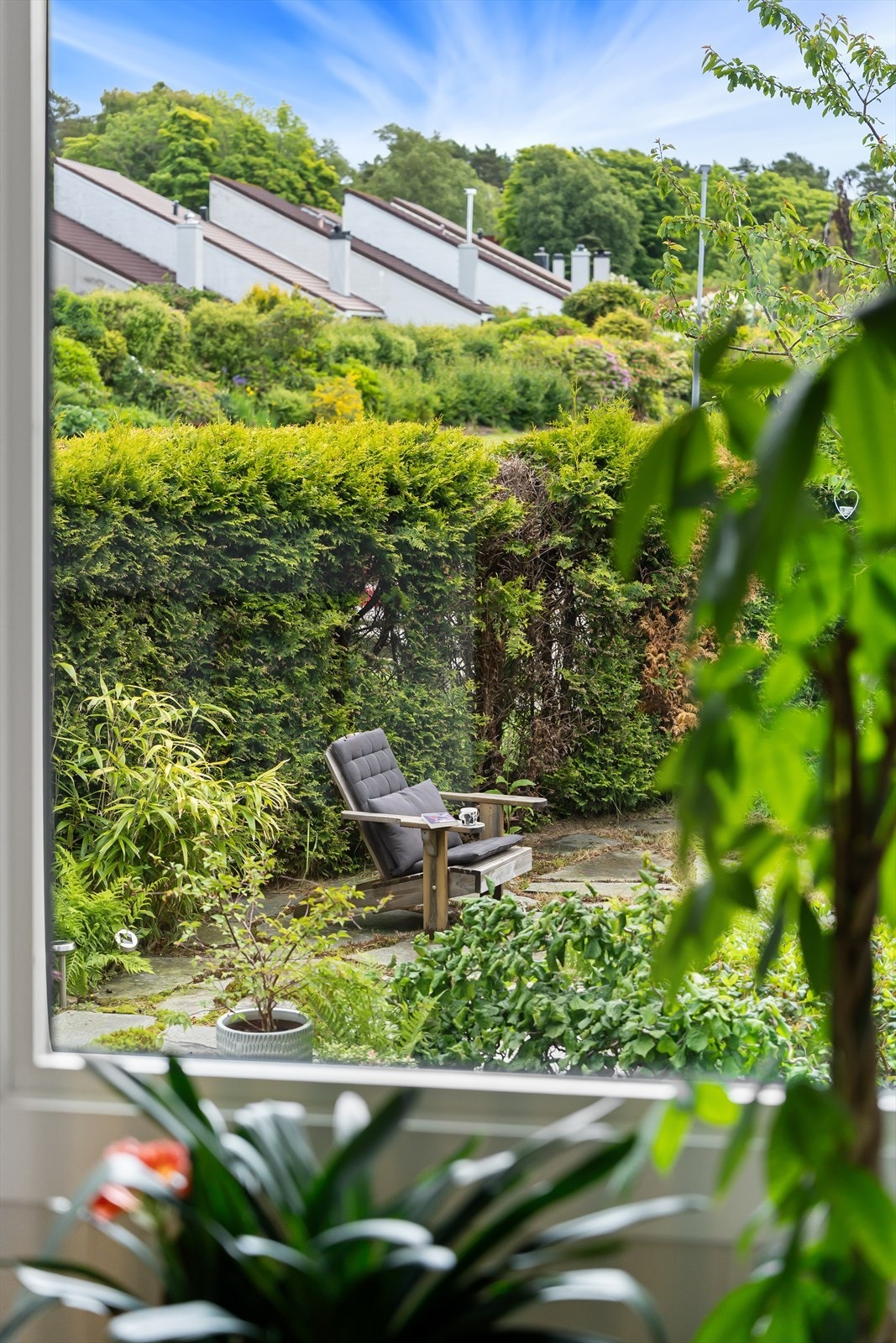 Utsikt mot uteplassen Galleribilde