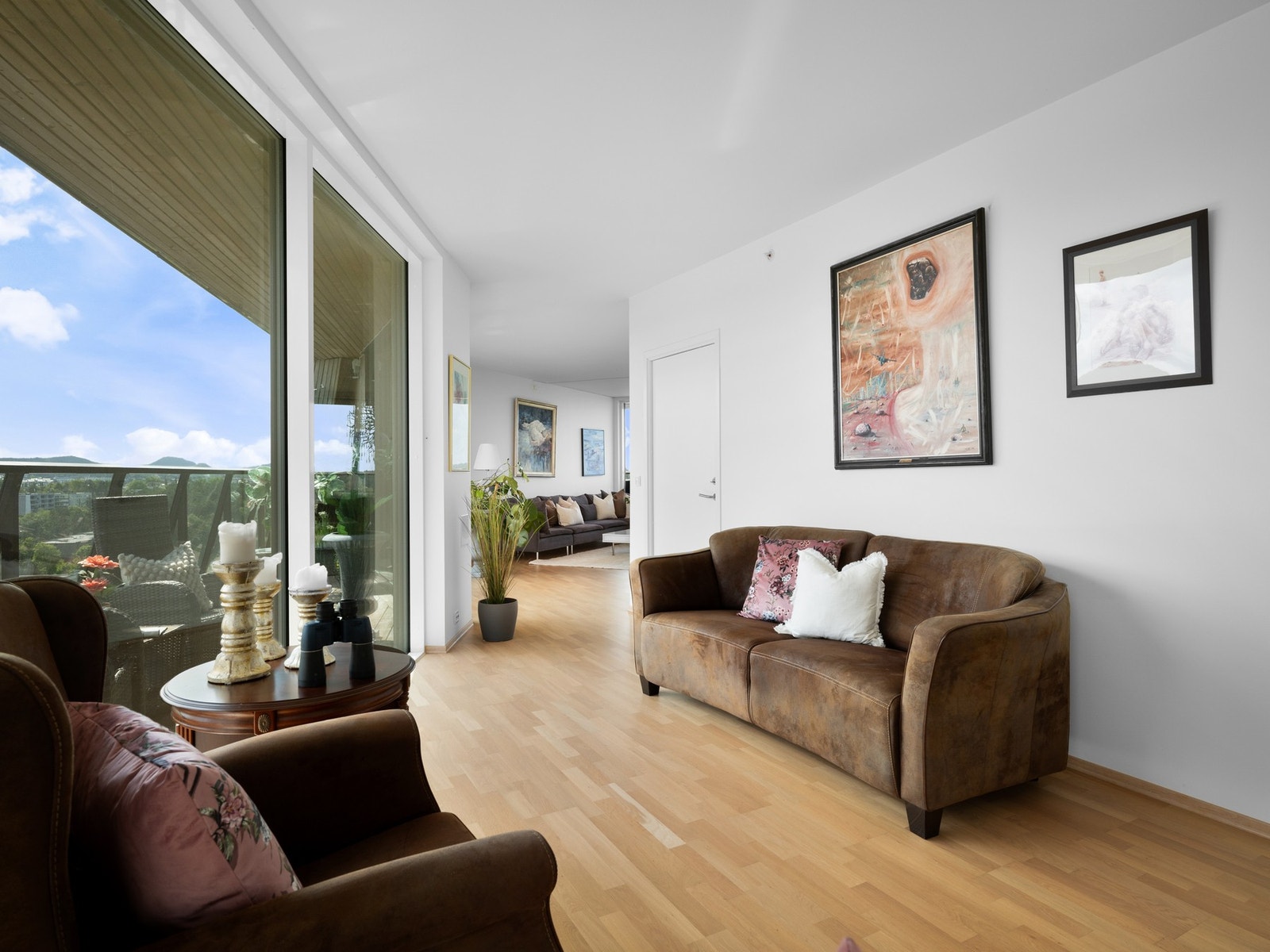 Loungeområde med utgang til terrasse Galleribilde