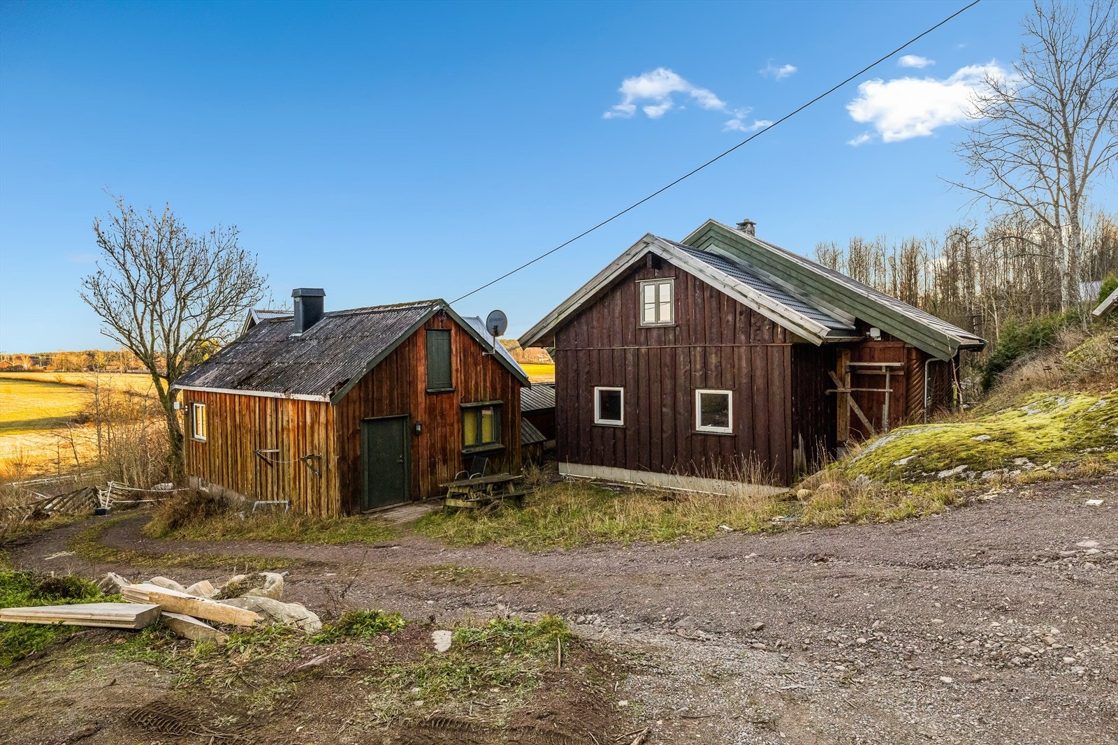 Bryggerhuset ligger skjermet bak hovedhuset. Galleribilde
