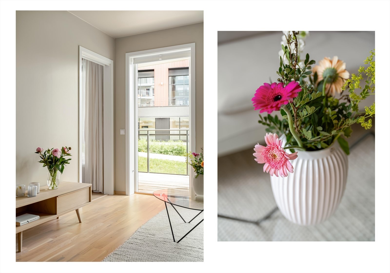 Fra stuen er det utgang til boligens herlige balkong på ca. 13 m². Galleribilde