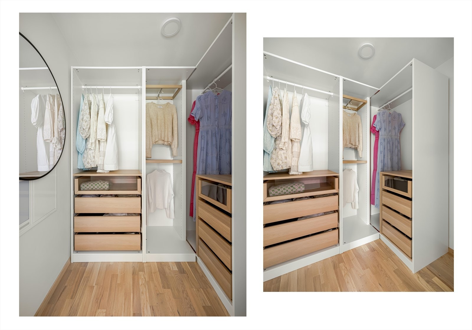 Det er egen walk-in garderobe i tilknytning til soverommet. Galleribilde