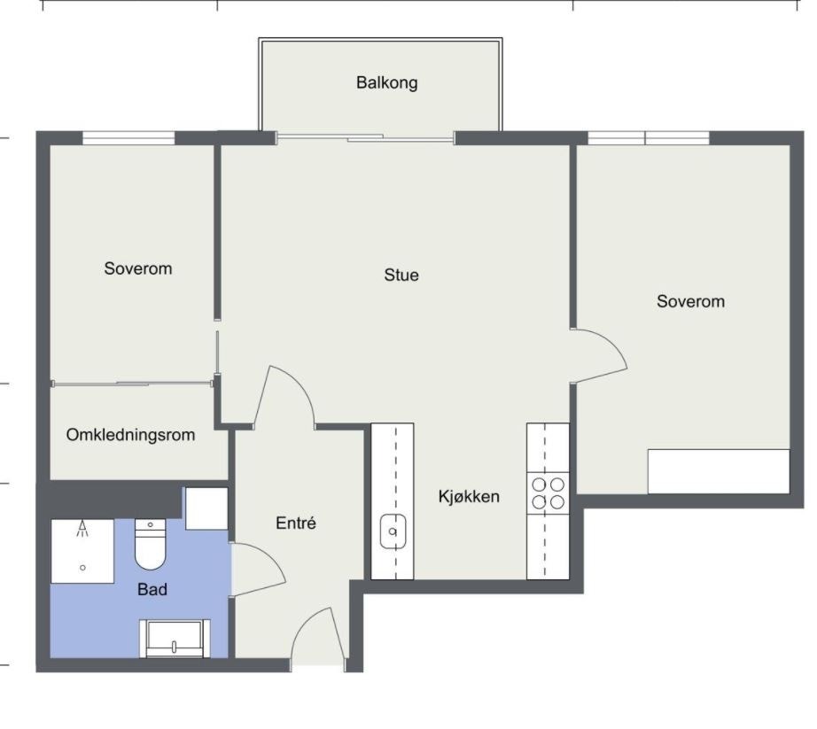 Plantegning Galleribilde