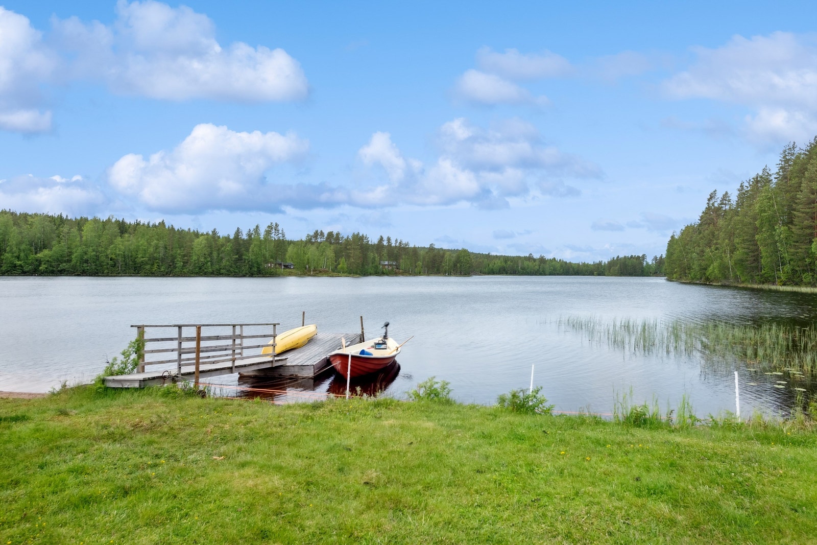 Sjøen frister til sommerdukkert i idylliske omgivelser Galleribilde