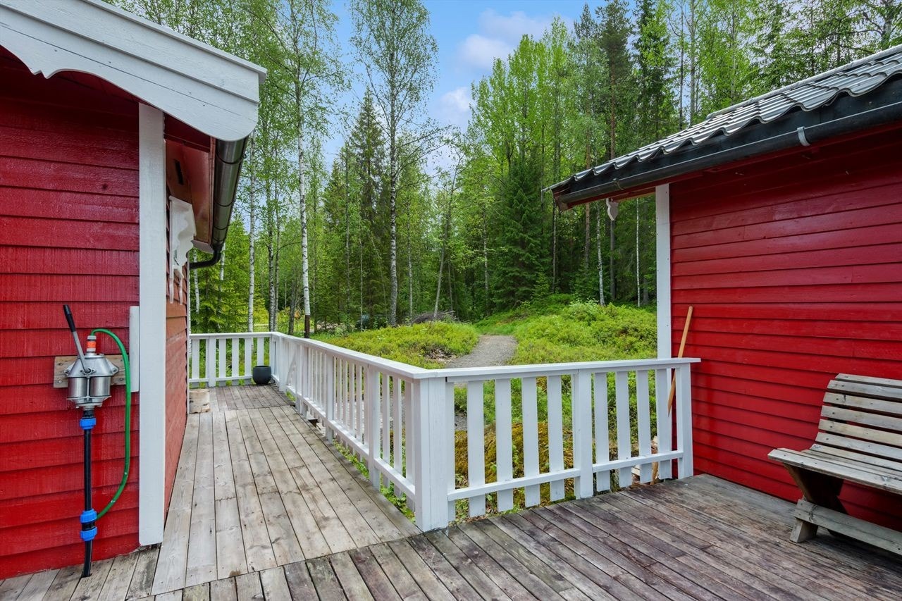 Gangsti frem til hytta fra biloppstillingsplass ved vegen Galleribilde
