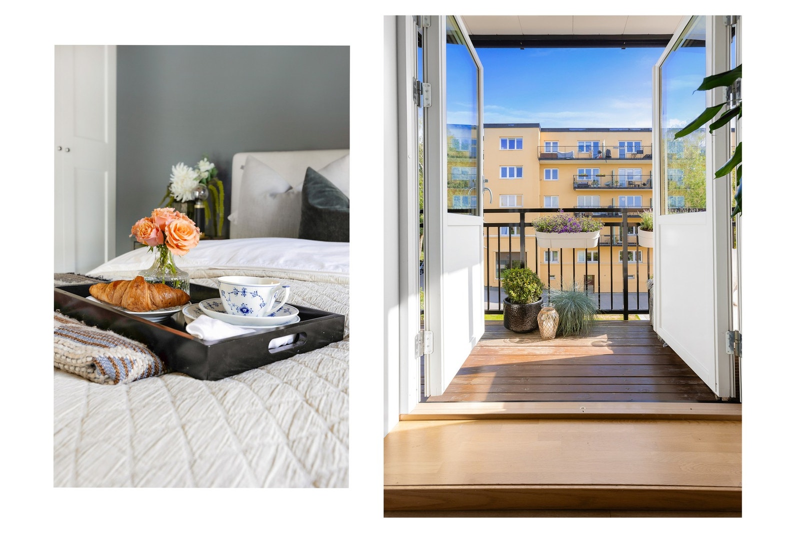 Om ikke kaffe på segen er å foretrekke, hvorfor ikke ta den på balkongen? Galleribilde