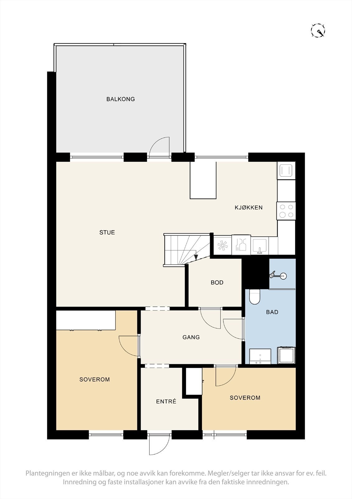 Planskisse 2. etasje Galleribilde