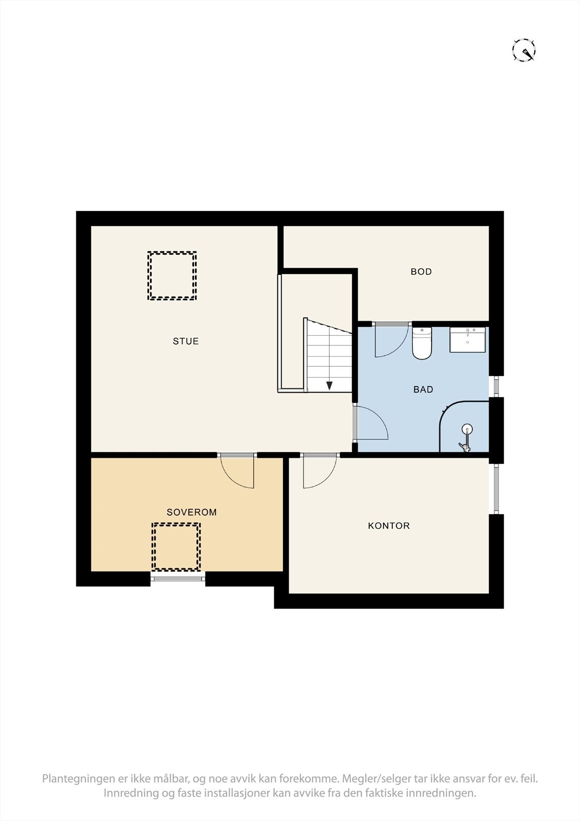 Planskisse 3. etasje Galleribilde