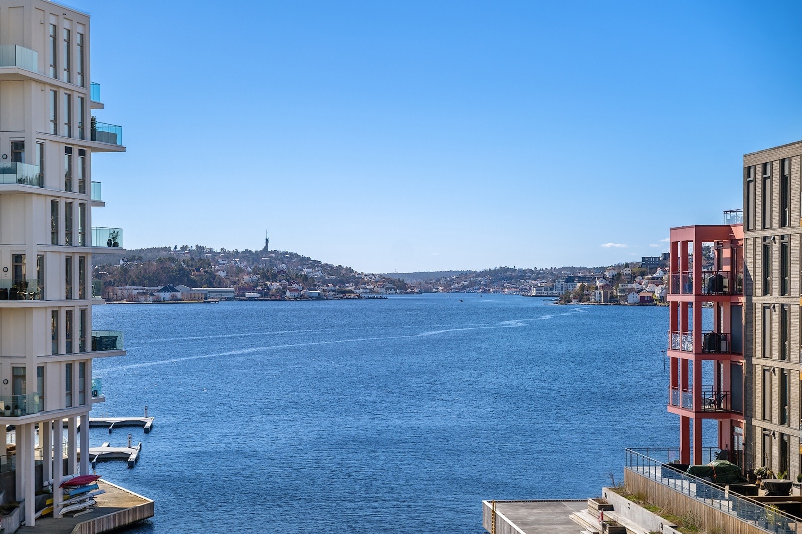 Vakker sjøutsikt fra leiligheten Galleribilde