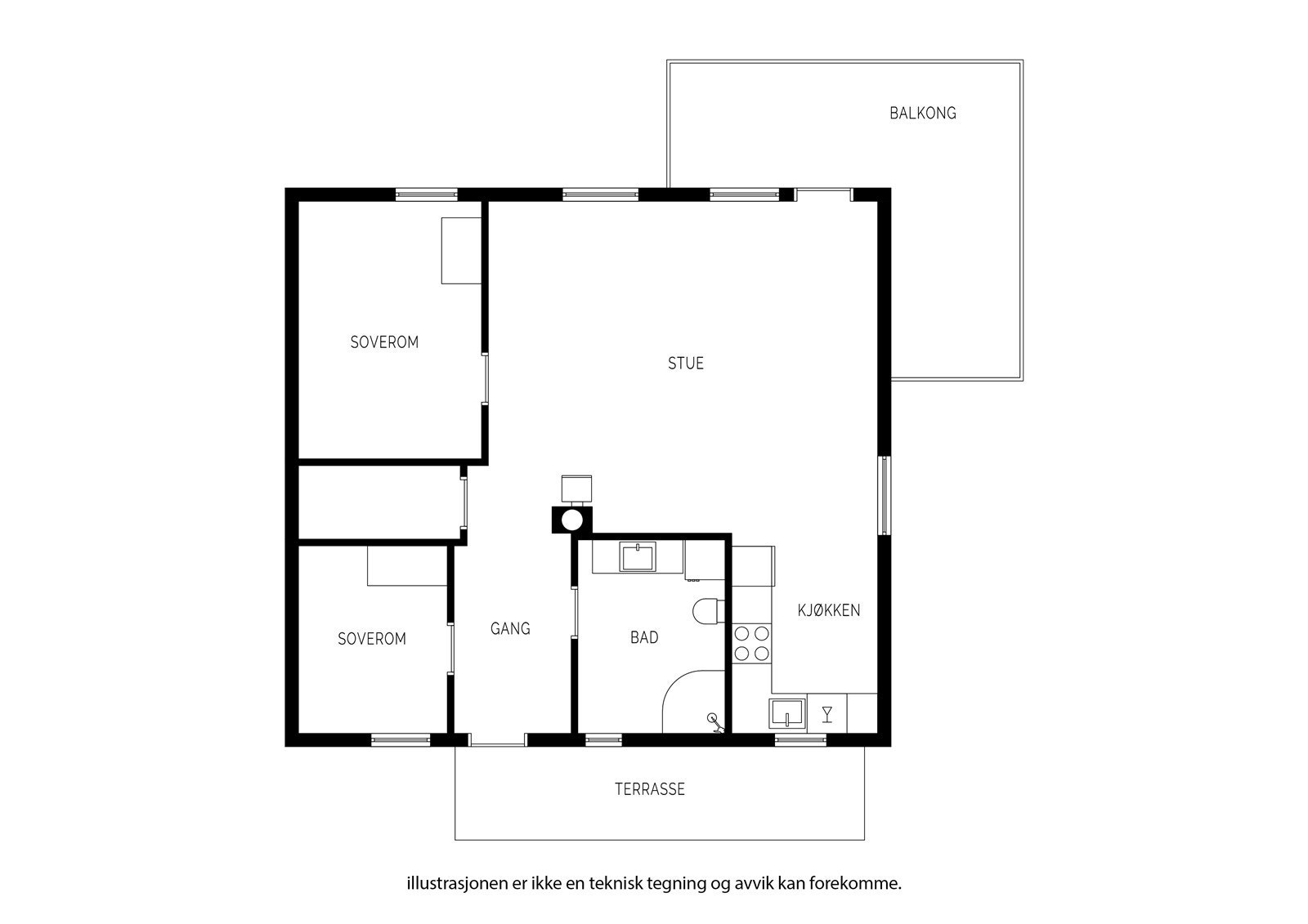 Plantegning. Galleribilde