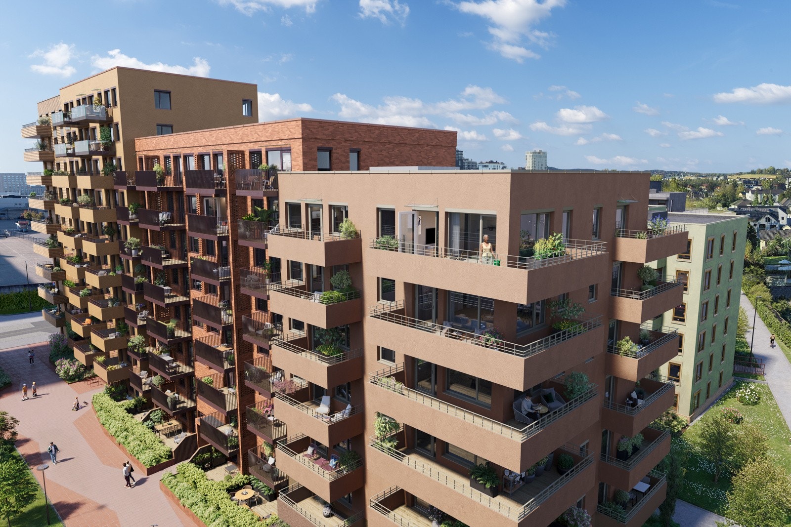 Hus 1 i Torghagen. Illustrasjon. Galleribilde