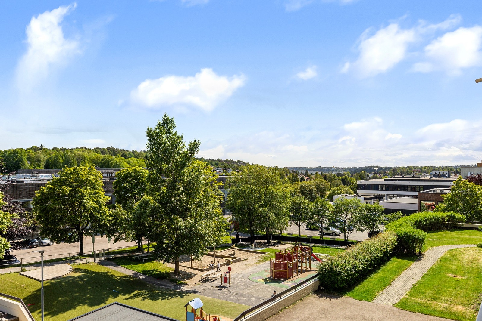 Flott utsyn fra balkongen. Galleribilde