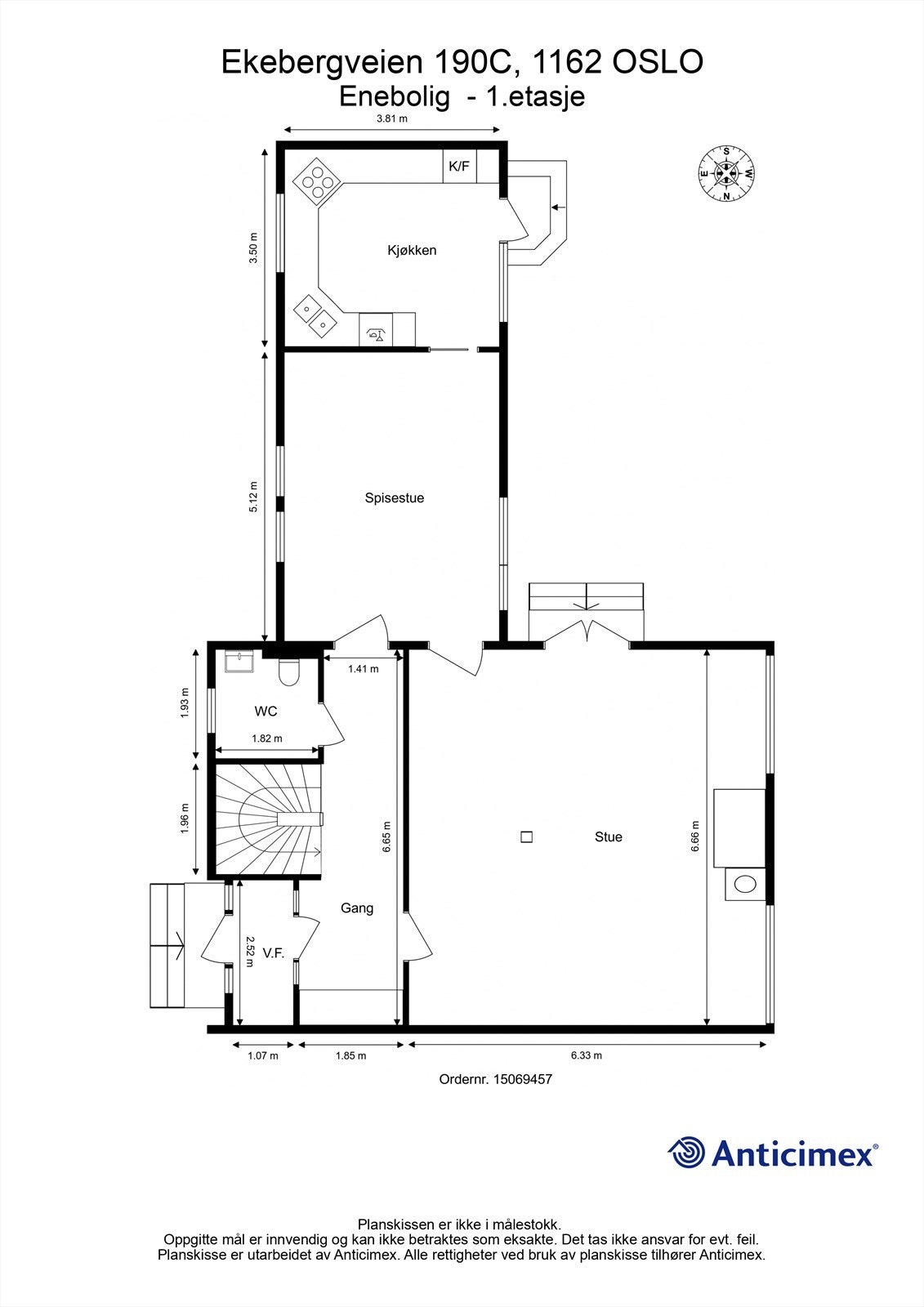 Plantegning 1. Etasje Galleribilde