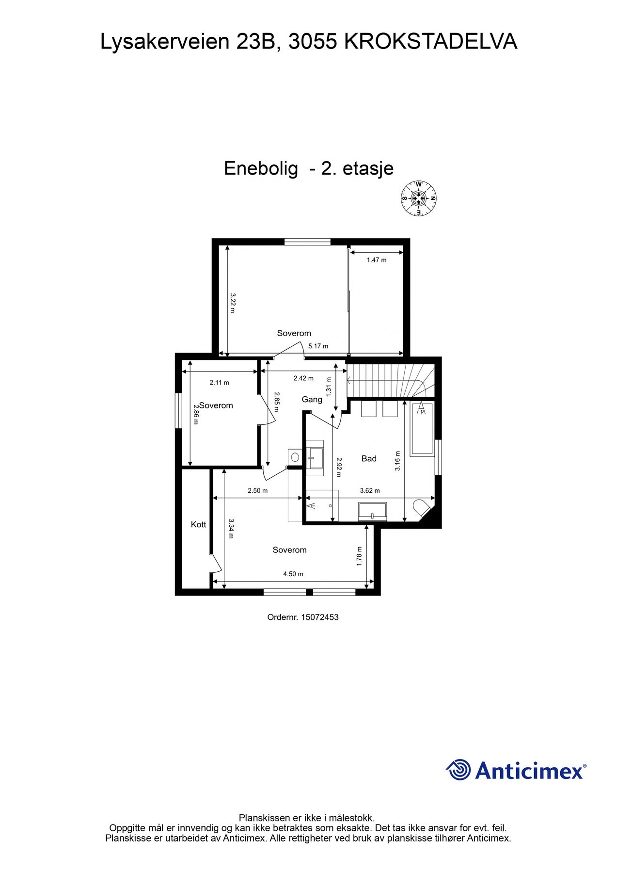 Plantegning 2. etasje Galleribilde