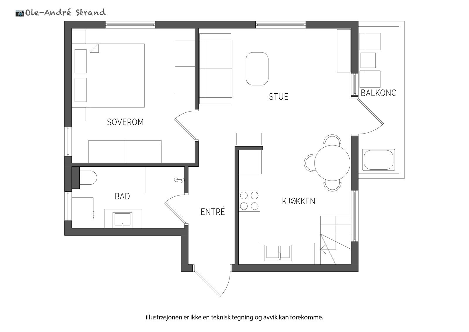 Plantegning hovedetasje Galleribilde