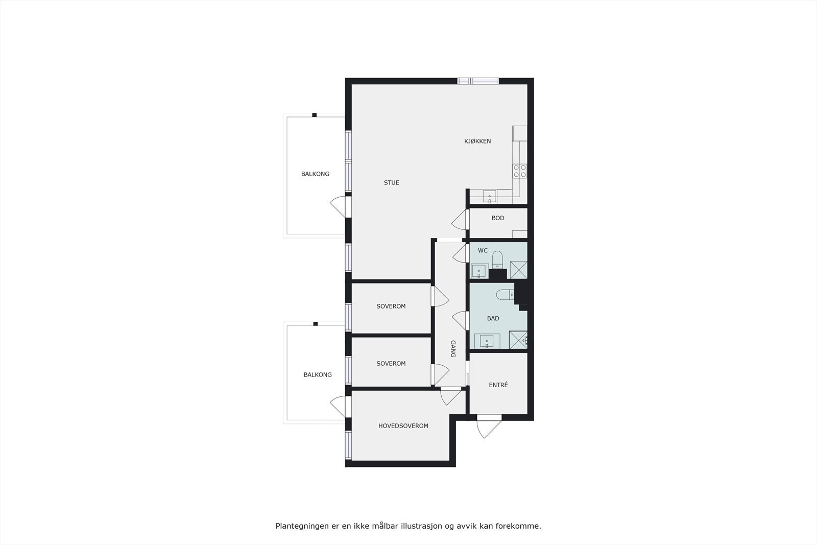 Plantegning Galleribilde