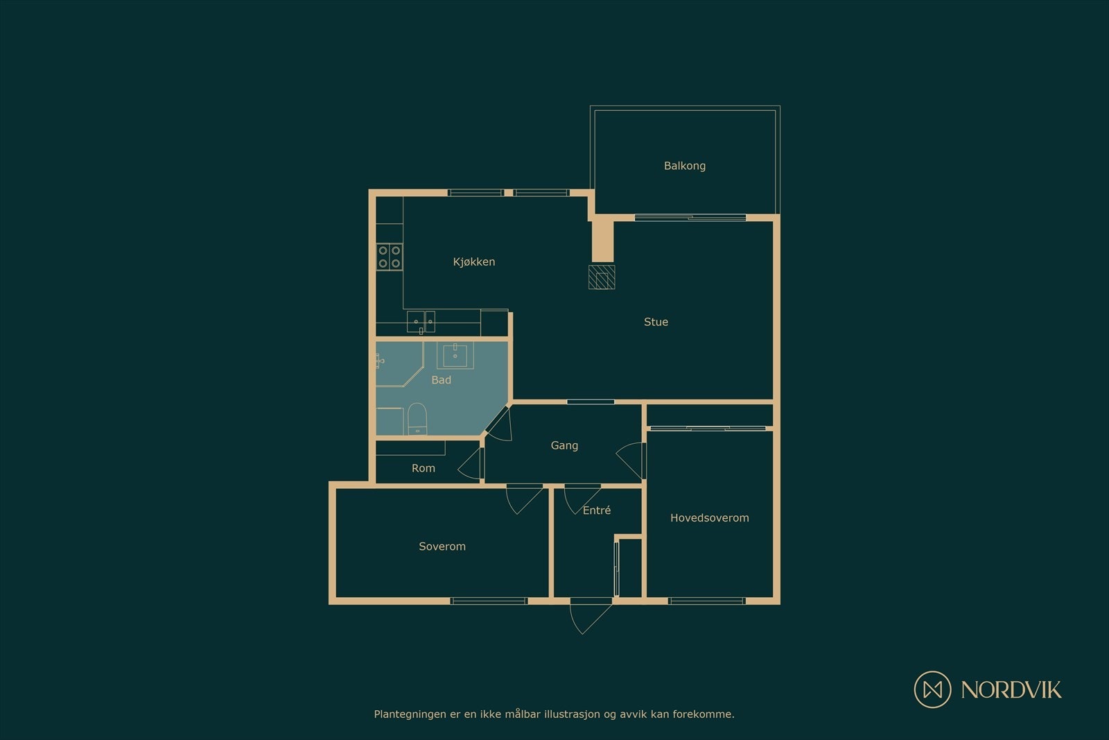 Plantegning Galleribilde