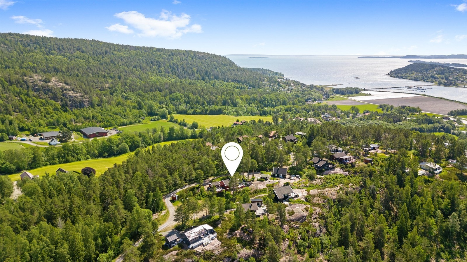 Fine turmuligheter også i skogen med lysløype mot Blindevann og Berger Galleribilde
