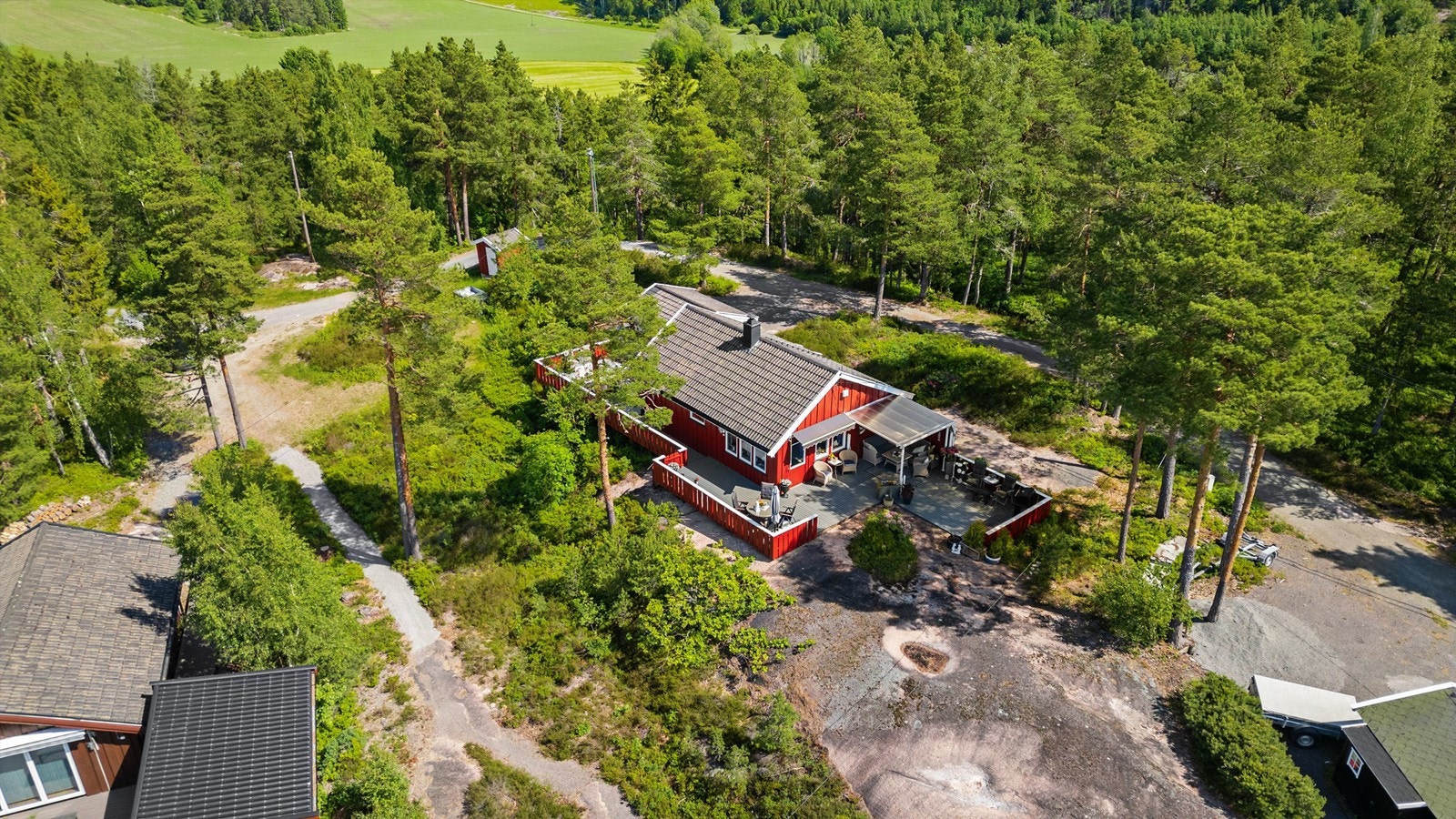 Koselig fellesareal rett ved siden av hytta Galleribilde