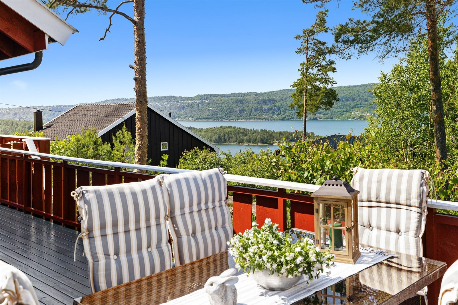 Utsikt fra terrassen Galleribilde