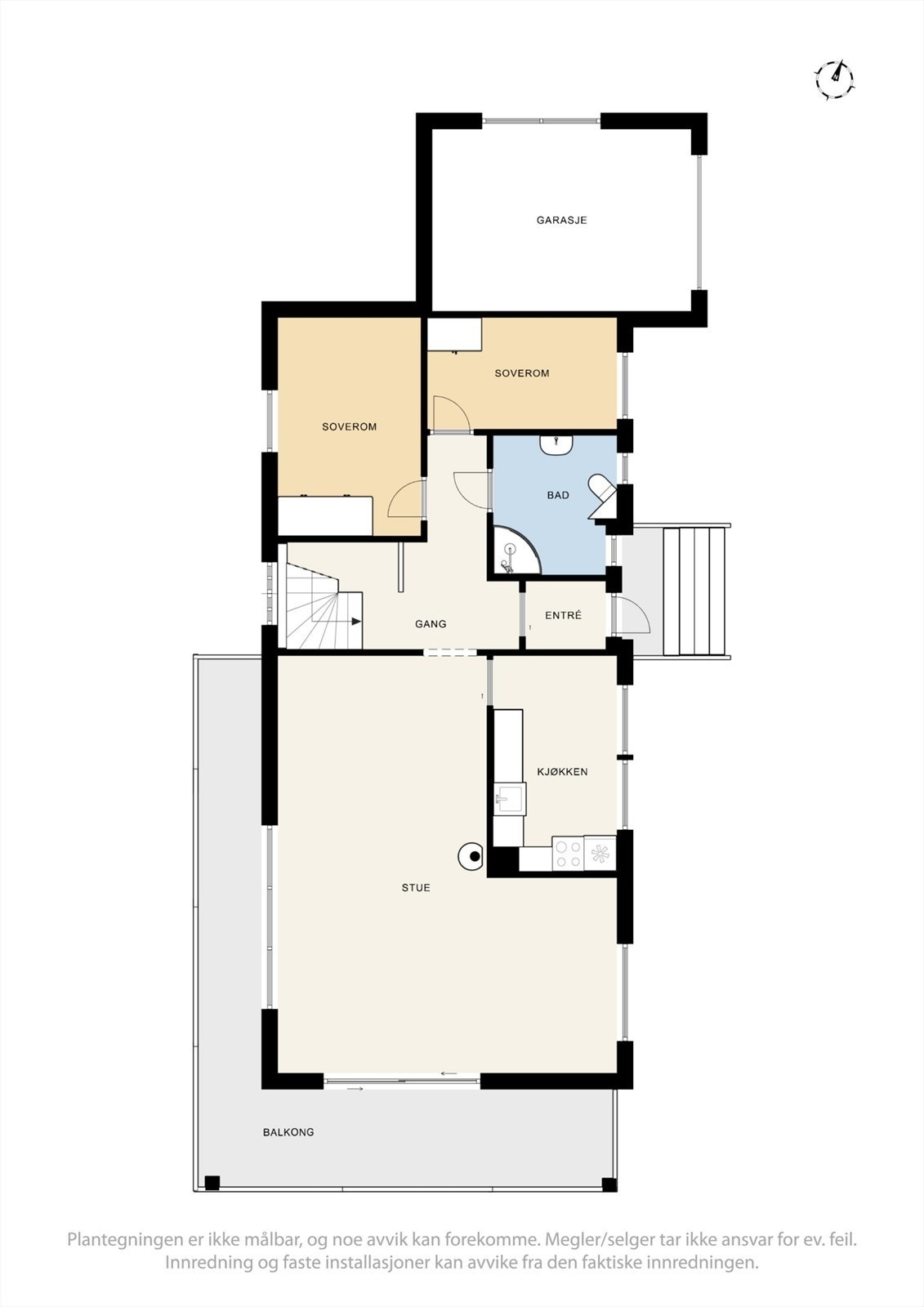 Plantegning 1. Etasje Galleribilde