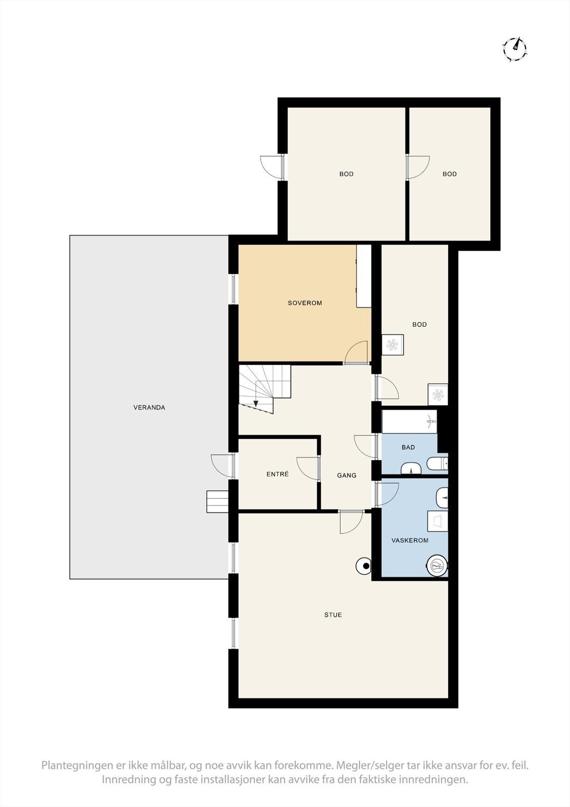 Plantegning underetasje Galleribilde