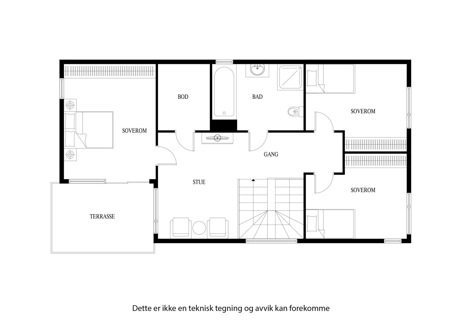 Plantegning 2. etg Galleribilde