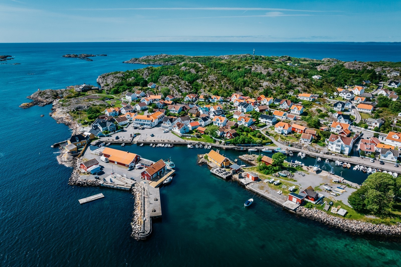 Nevlunghavn sett fra oven Galleribilde
