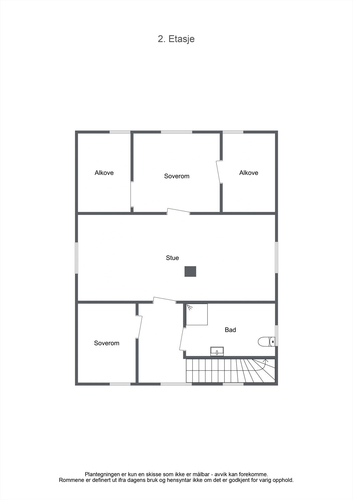 Plantegning 2 etg Galleribilde