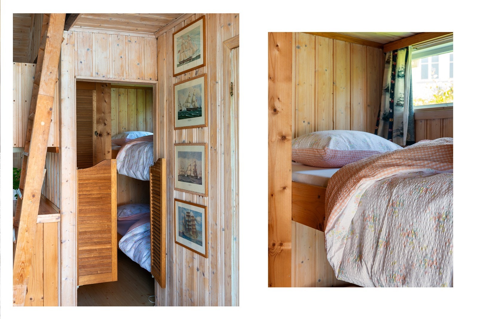 En flott liten soveavdeling med køye. Legg merke til de fete Saloondørene, de er praktisk de Galleribilde