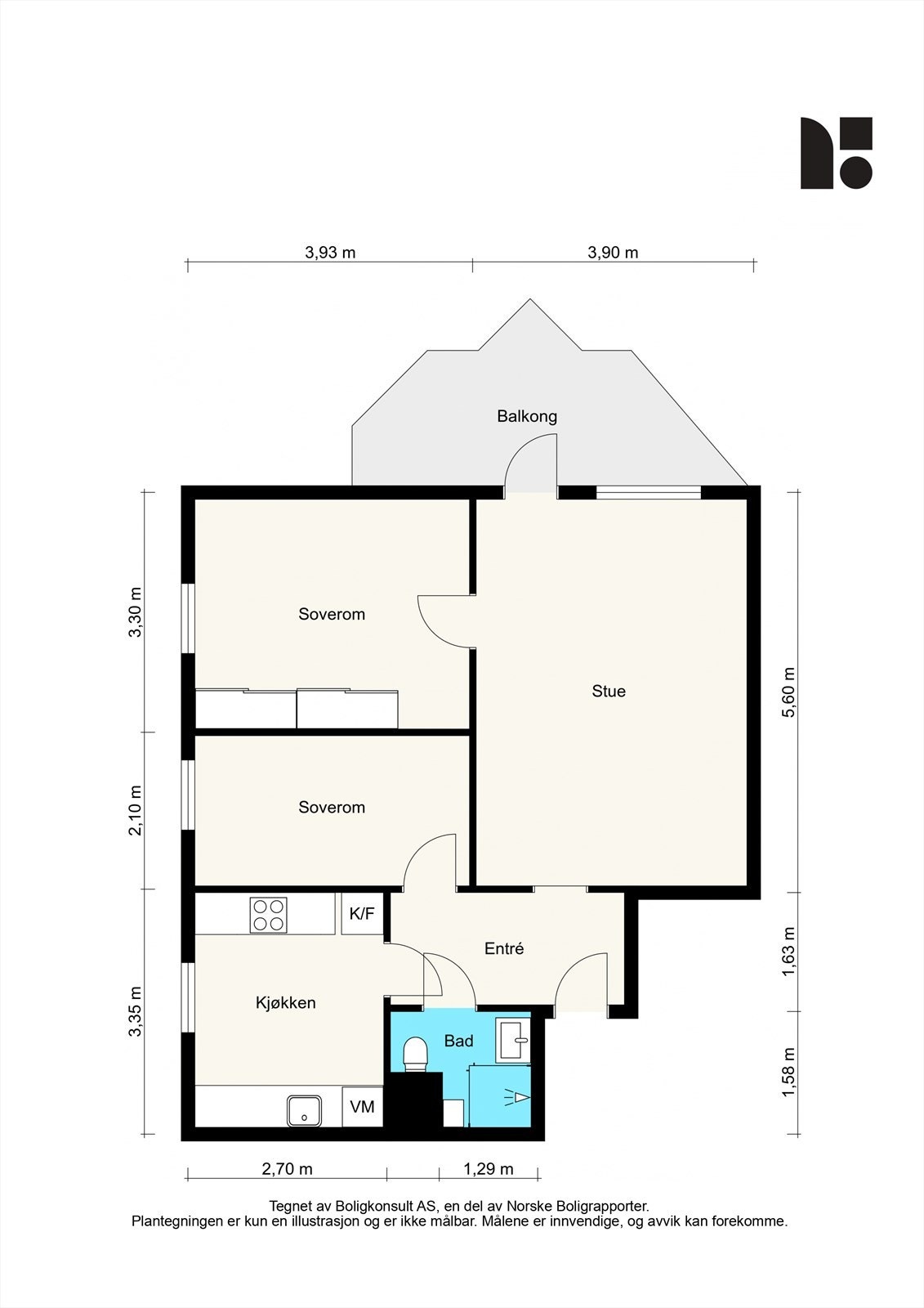 La oss se nærmere på boligens planskisse før du blar videre, slik at du får orientert deg litt. Galleribilde