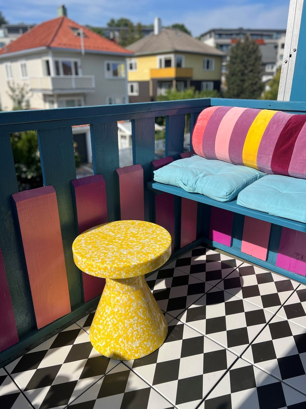 Hyggelig liten balkong Galleribilde