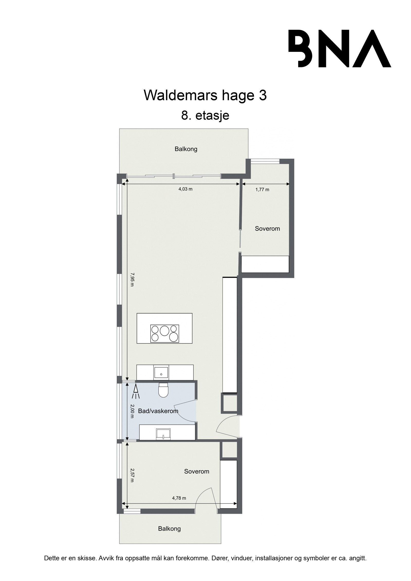 Plantegning Galleribilde