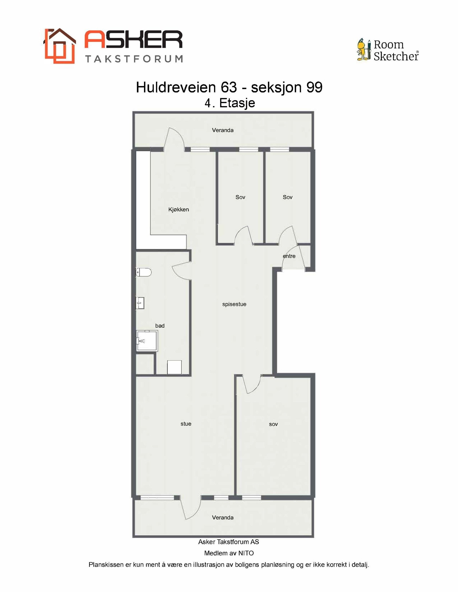 Plantegning Galleribilde