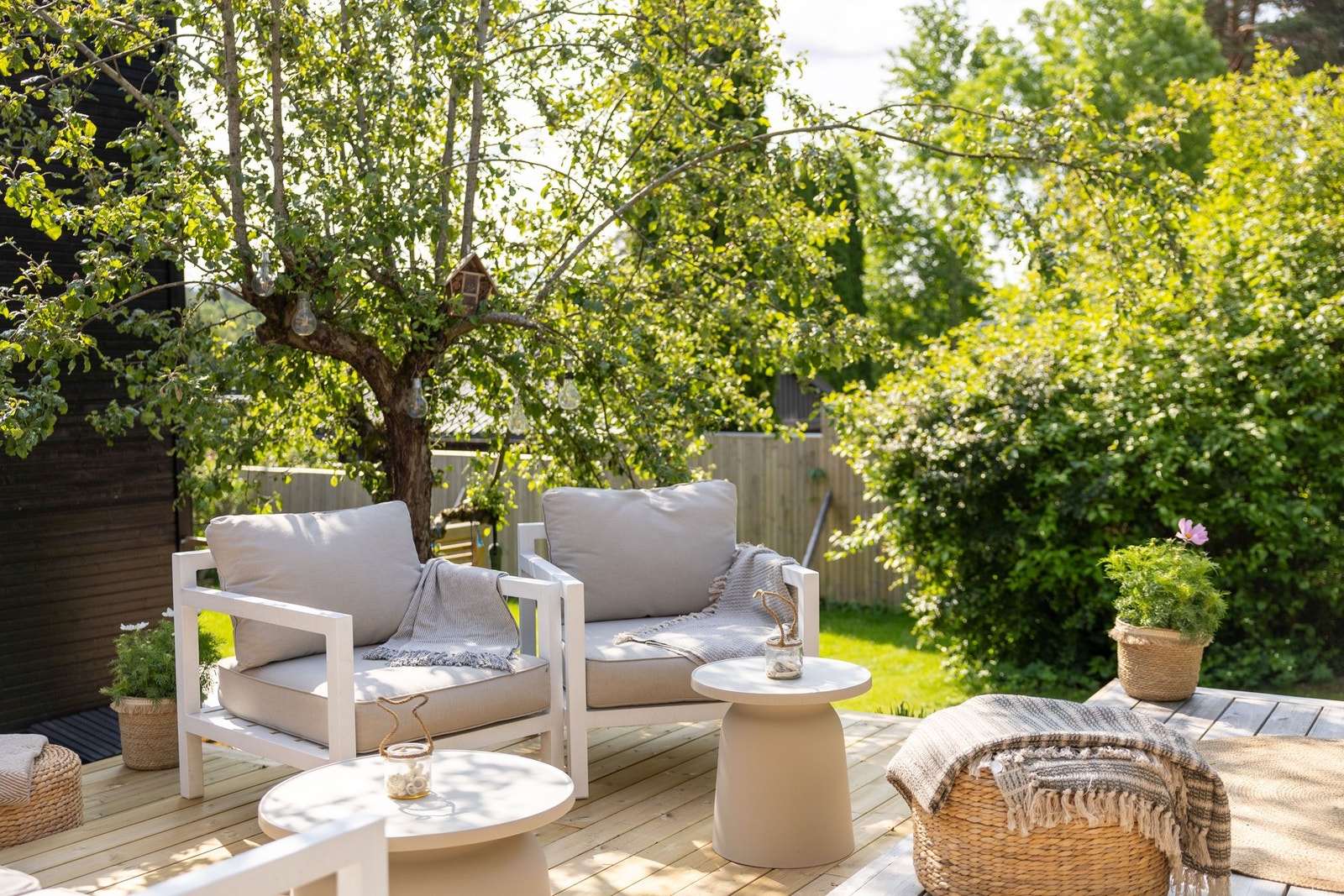 Boligen har en stor terrasse på hele 45 kvm. Galleribilde