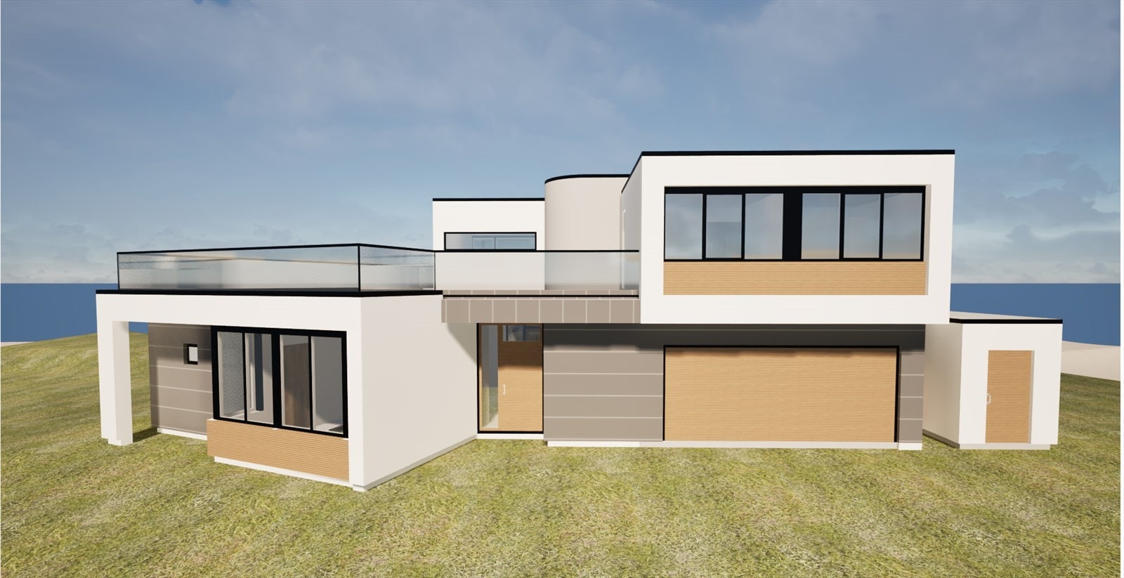 Her ser man forslag til enebolig inntegnet på tomta. Tegninger/skisser fra arkitekt kan kjøpes med, hvis dette er ønskelig. Galleribilde