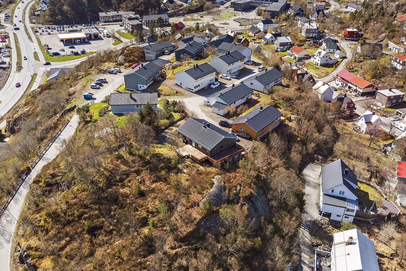 Boligen sett ovenfra Galleribilde