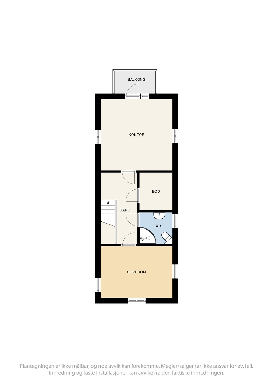 Plantegning loftetasje - Kjerran 15. Galleribilde