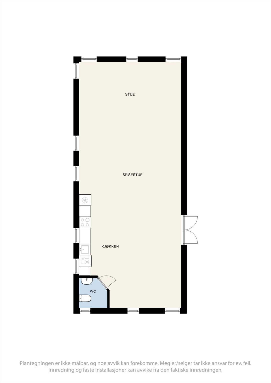 Plantegning festlokale låve - Kjerran 15. Galleribilde